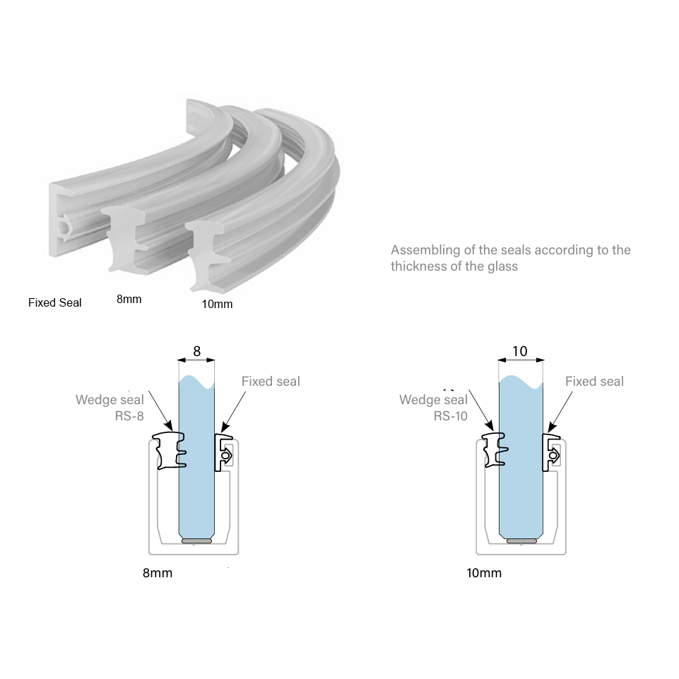 3m - 21x27 U-Festverglasungssystemprofil 8-10mm – Bild 2